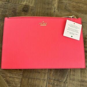 NWT kate spade coral pochette